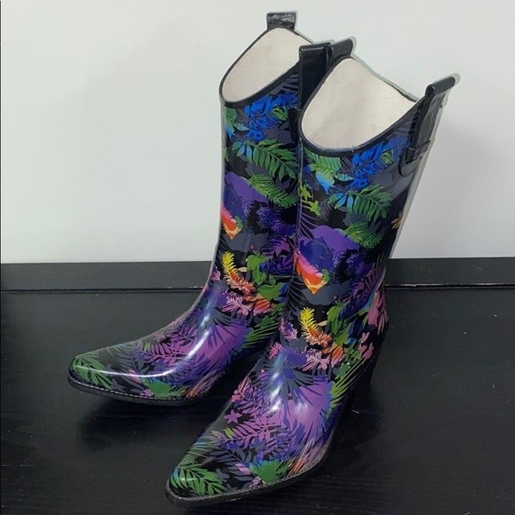 Corkys Shoes Corkys Tropical Cowboy Rain Boots Poshmark